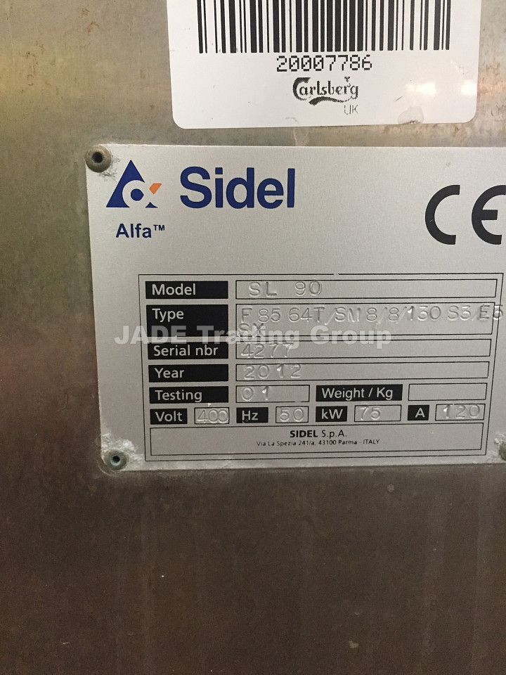 Labeling Machine SIDEL SL90 - machine plate