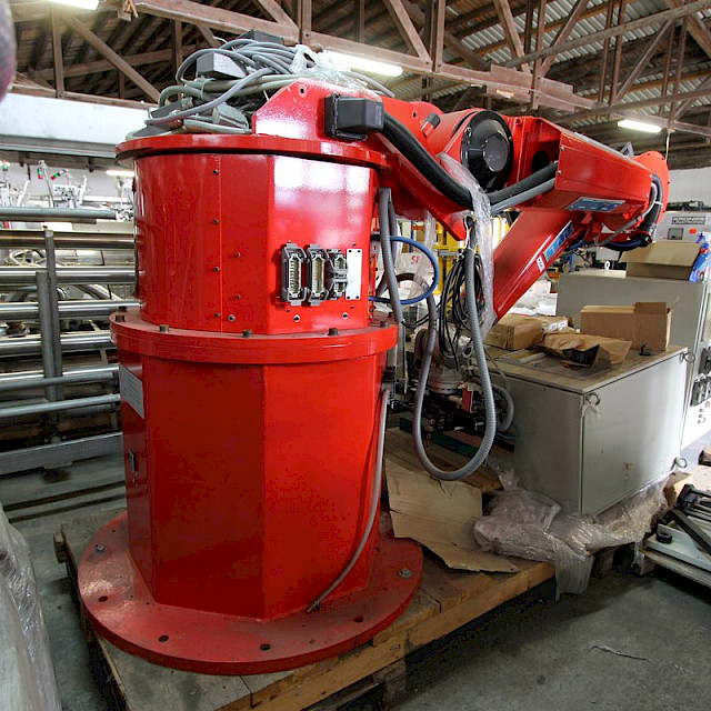 Robot paletizador Reis HRP 40, carga útil 20 kg, año 2002-2004