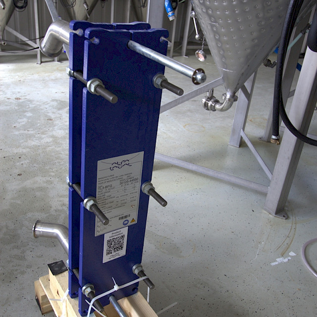 2021 - Levylämmönvaihdin olut vierteen jäähdyttämiseen Alfa-Laval TL3 - 2044kg/h