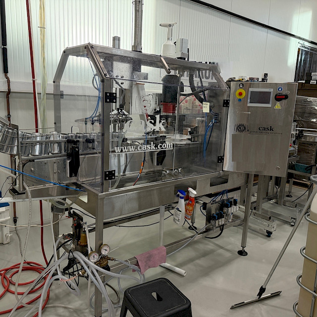 2022 - Can Filling Line 1500 cph with CASK mACS filler and ELF labeller