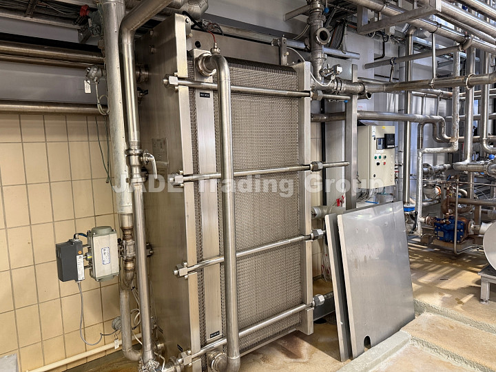 Modernized 200 hl Automated Brewery Wort Cooler